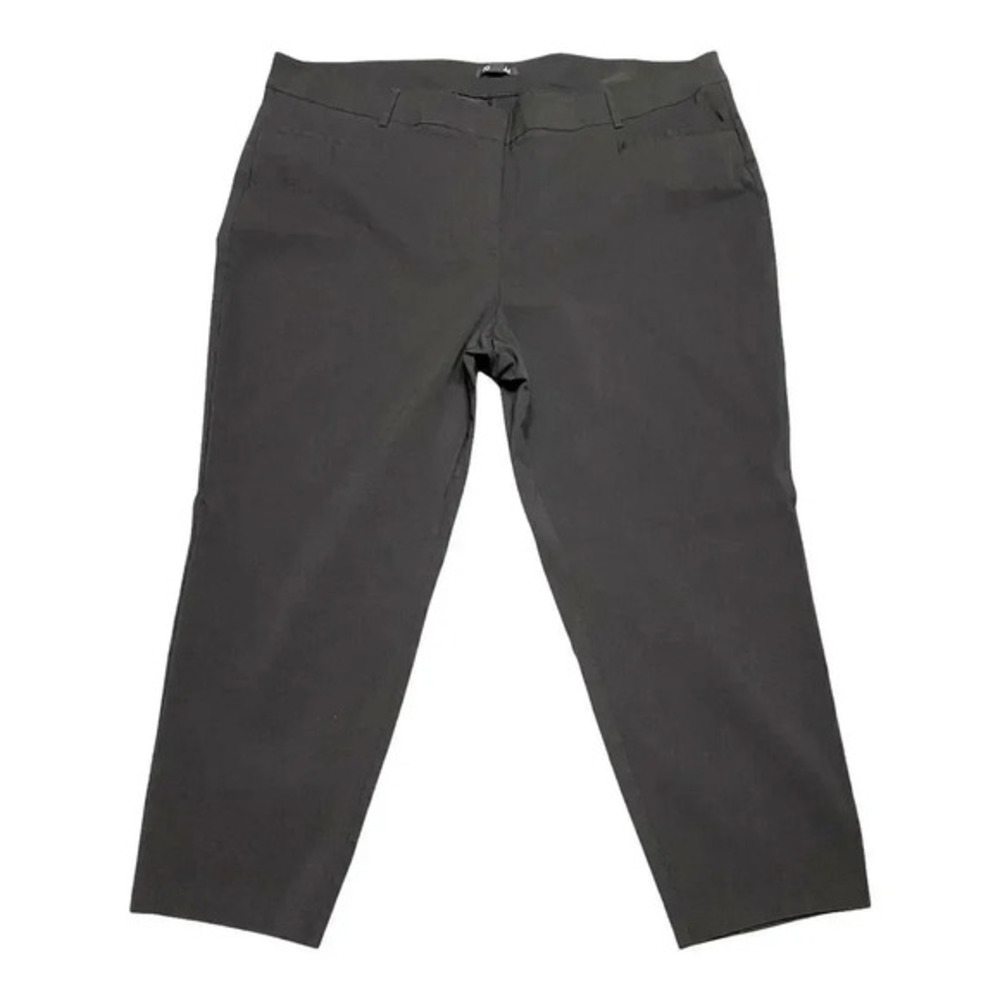 Roz & Ali Cropped Pant Womens Black Size 24